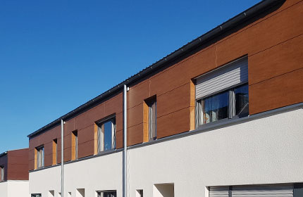 Plattenfassade