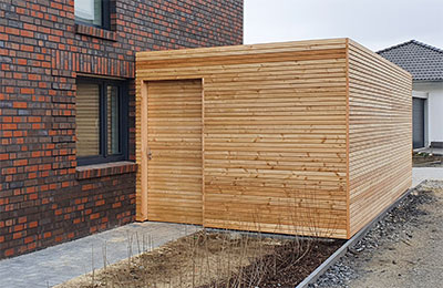 Carport mit Hinterausgang