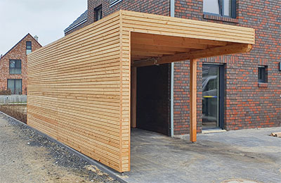 Carport Seitenansicht